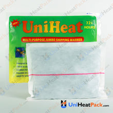 Load image into Gallery viewer, UniHeat 72 hour inside view of shipping warmer pouch.