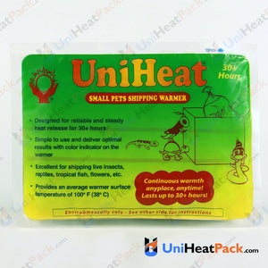 UniHeat 30 hour front side view of shipping warmer packaging.