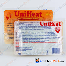 Load image into Gallery viewer, UniHeat 40 hour back side view of shipping warmer packaging.