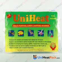 Load image into Gallery viewer, UniHeat 72 hour front side view of shipping warmer packaging.